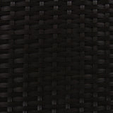 Set da bistrò Jardí in rattan nero