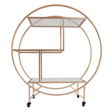 Carrello da Cocktail - Grande - Oro Rosato
