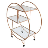 Carrello da Cocktail - Grande - Oro Rosato