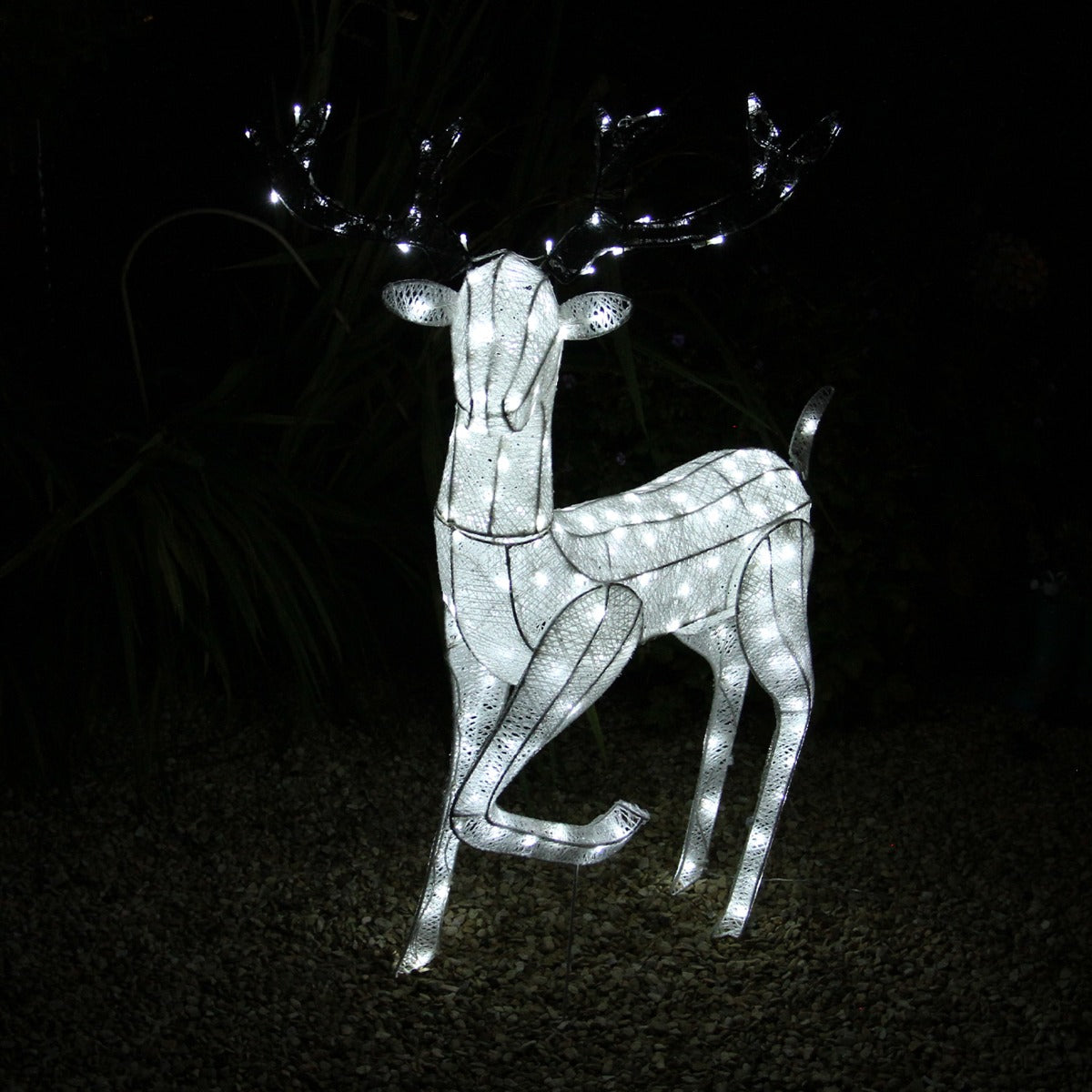 Renne di Natale & Pupazzo di Neve Luminoso da Giardino