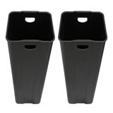 Pattumiera a due compartimenti da 60 litri in plastica bianca, design moderno e linee pulite, ideale per la raccolta differenziata