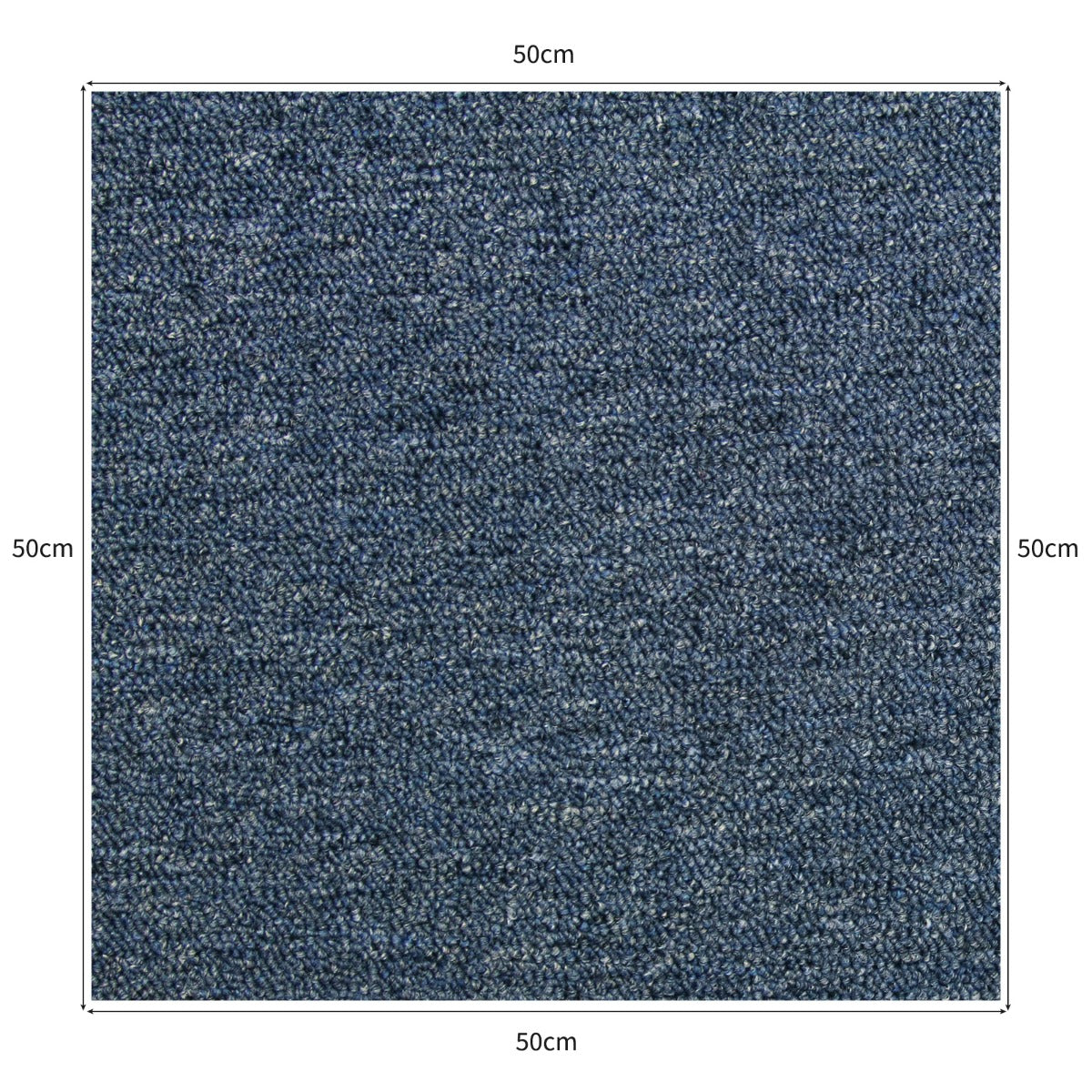 40 Mattonelle di Moquette 10mq in Storm Blu & Grigio Antracite