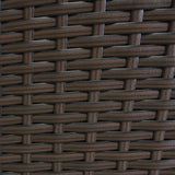 Set da bistrò Jardí in rattan Marrone