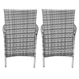 Set Bistro da Giardino Jardí in Polyrattan con 2 Poltroncine e Tavolino