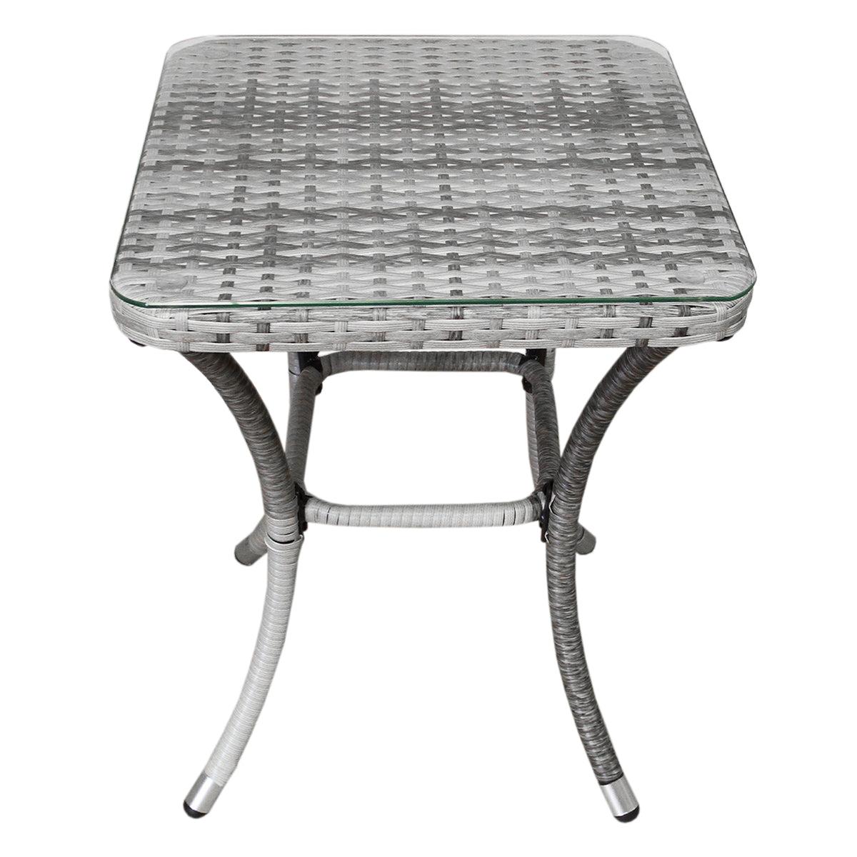 Set Bistro da Giardino Jardí in Polyrattan con 2 Poltroncine e Tavolino
