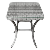 Set Bistro da Giardino Jardí in Polyrattan con 2 Poltroncine e Tavolino