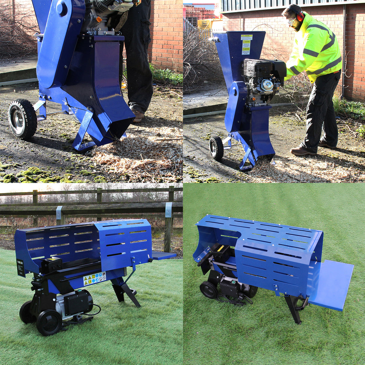 Spaccalegna T-Mech 7T 520mm e cippatrice T-Mech 15HP