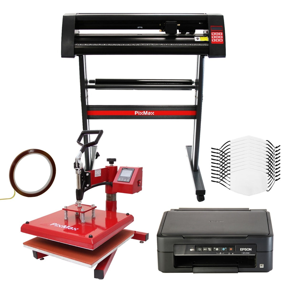 Kit Sublimazione Plotter con Software - 720 & Pressa a Caldo - 38x38 & Stampante