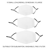 Mascherine per Sublimazione - Miste - 50 Pezzi