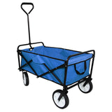 Carrello Pieghevole Fuoristrada 70kg Ruote 360° Acciaio Blu