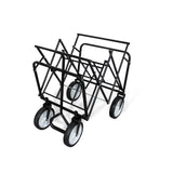 Carrello Pieghevole Fuoristrada 70kg Ruote 360° Acciaio Blu