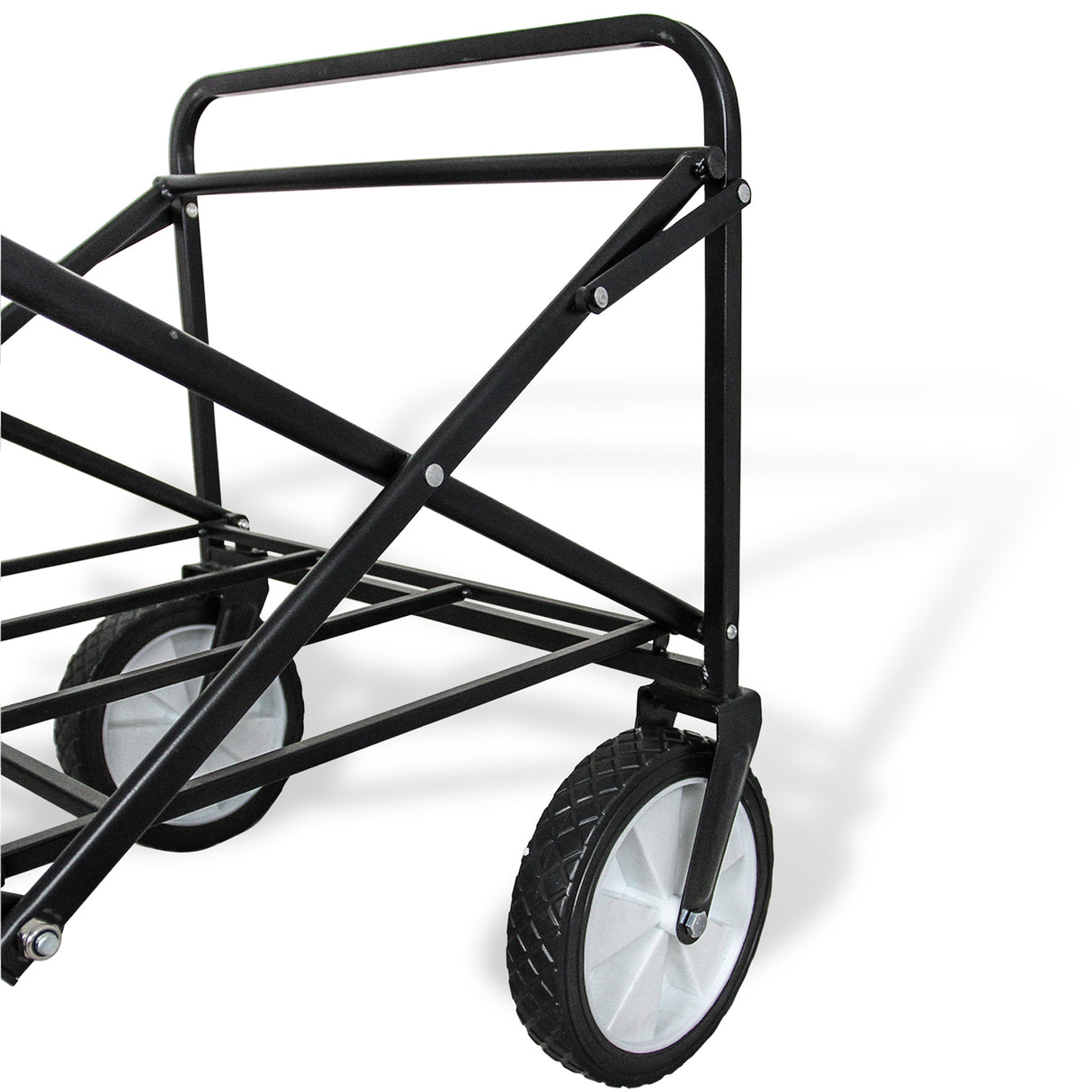 Carrello Pieghevole Fuoristrada 70kg Ruote 360° Acciaio Blu
