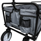 Carrello Pieghevole Fuoristrada 70kg Ruote 360° Acciaio Grigio