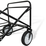 Carrello Pieghevole Fuoristrada 70kg Ruote 360° Acciaio Grigio