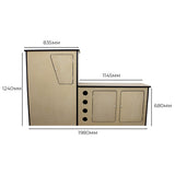 Credenza per Camper in MDF - Sinistra