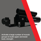 T-Bar Row Landmine Body Revolution in metallo nero, design robusto con tubi cilindrici per allenare forza e muscolatura superiore e inferiore