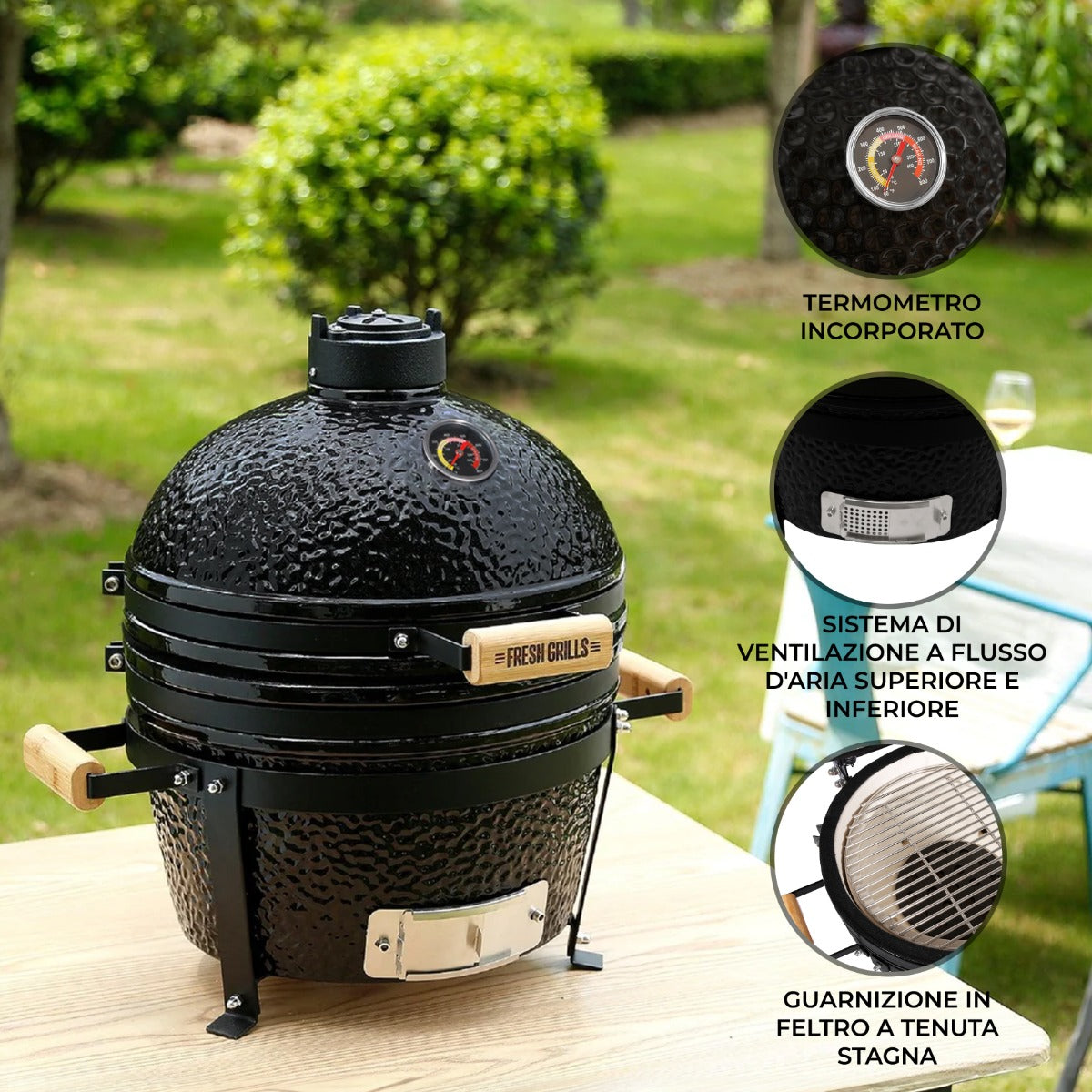 Forno Kamado BBQ 40cm - Fresh Grills