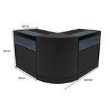 Set Banconi Iris con LED B900 (x2) & Angolo CM60 - Nero
