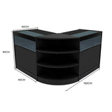 Set Bancone Theseus LED con LM60 + 2 x B900 - Nero