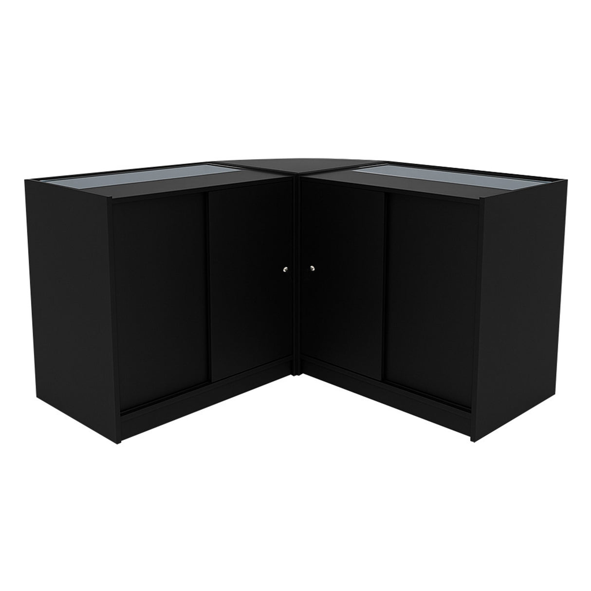 Set Bancone Negozio Apollo LED con 2x K900 + Angolare LM60 - Nero