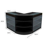 Set Bancone Negozio Apollo LED con 2x K900 + Angolare LM60 - Nero