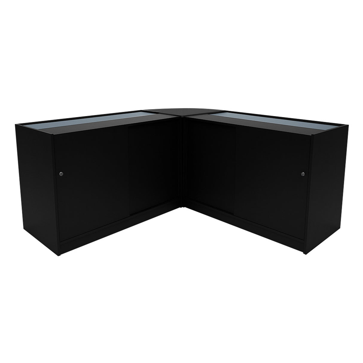 Set Bancone Theseus LED con LM60 + 2 x B1200 - Nero