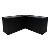 Set Bancone Theseus LED con LM60 + 2 x B1200 - Nero
