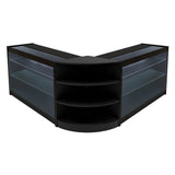 Set Bancone Negozio Apollo LED con 2x K1200 + Angolare LM60 - Nero