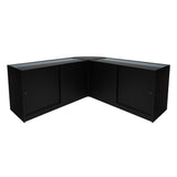 Set Banconi Iris con LED B1500 (x2) & Angolo CM60 – Nero