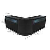 Set Banconi Iris con LED B1500 (x2) & Angolo CM60 – Nero
