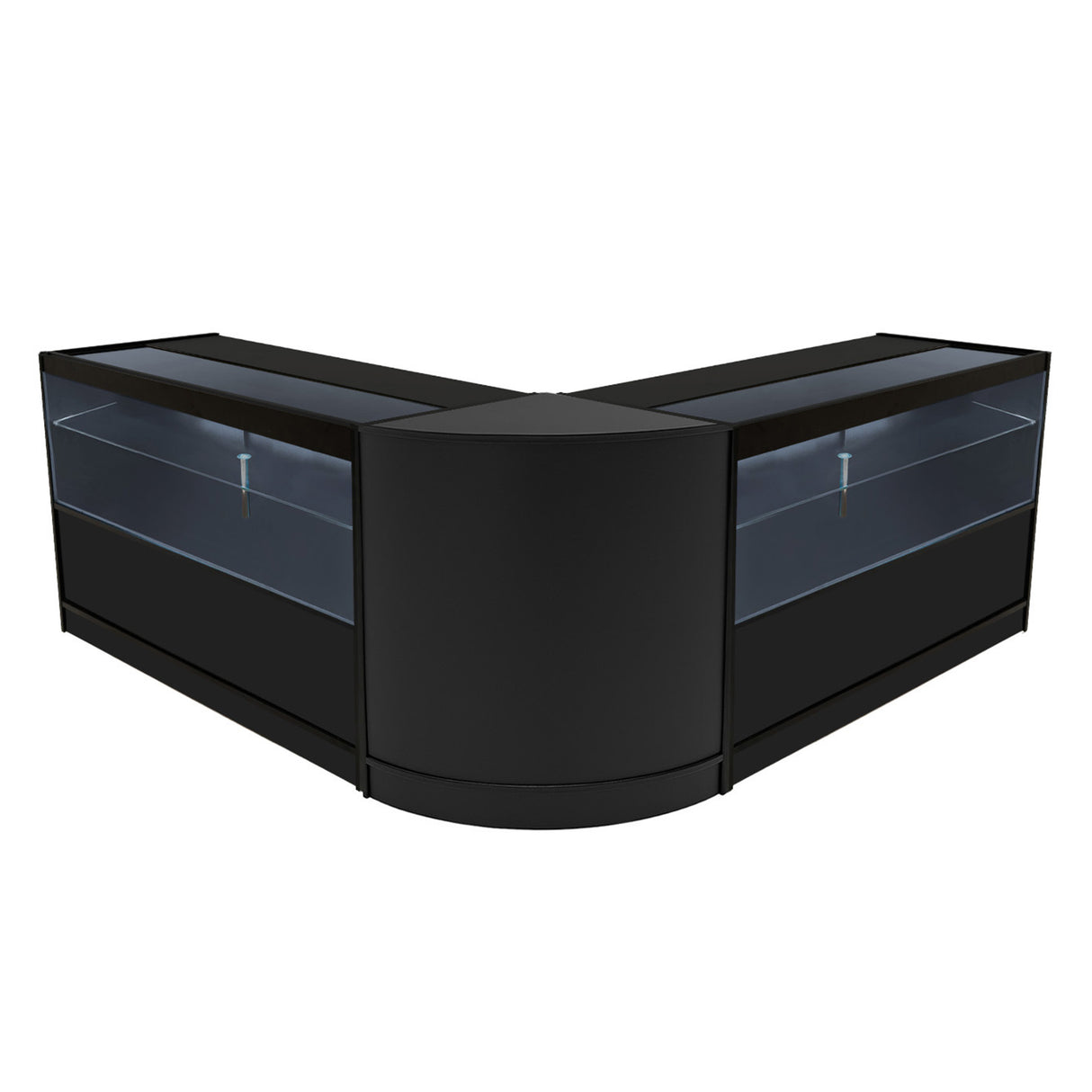 Set Banconi Selene con Illuminazione LED – 2x C1500 + CM60 Angolare - Nero