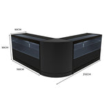 Set Banconi Selene con Illuminazione LED – 2x C1500 + CM60 Angolare - Nero