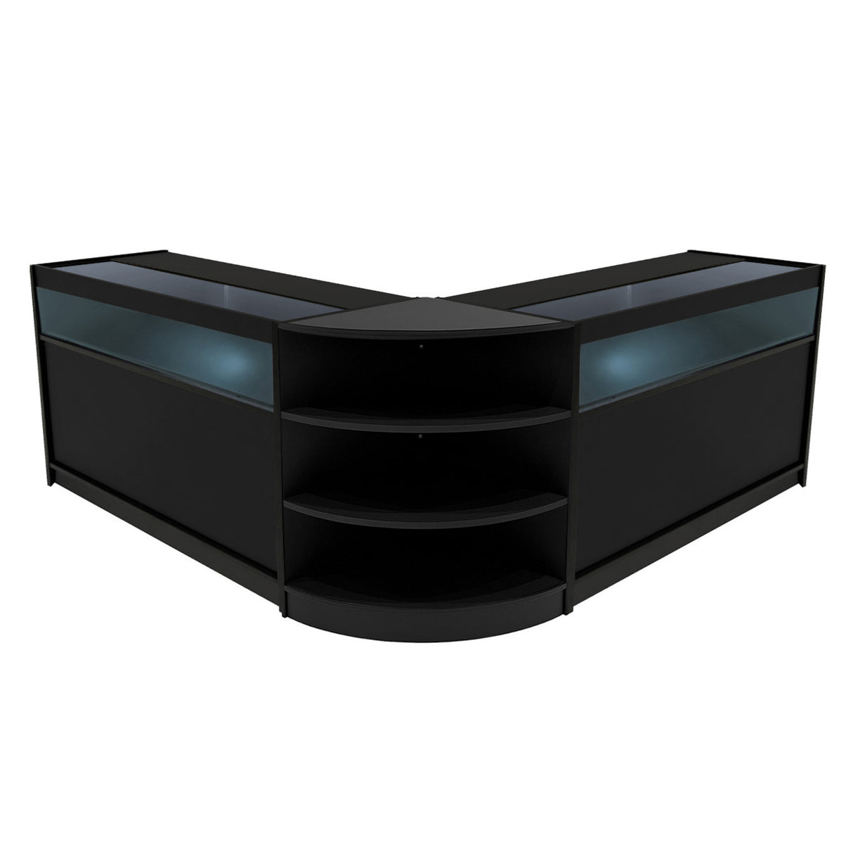 Set Bancone Theseus LED con LM60 + 2 x B1500 - Nero