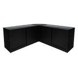 Set Bancone Theseus LED con LM60 + 2 x B1500 - Nero