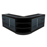 Set Bancone Negozio Apollo LED con 2x K1500 + Angolare LM60 - Nero