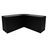 Set Bancone Negozio Apollo LED con 2x K1500 + Angolare LM60 - Nero