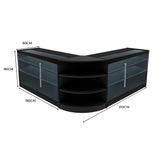 Set Bancone Negozio Apollo LED con 2x K1500 + Angolare LM60 - Nero