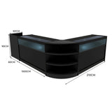 Set Banconi LED Sagittarius LM60, TB60 e 2 x B1500 - Nero