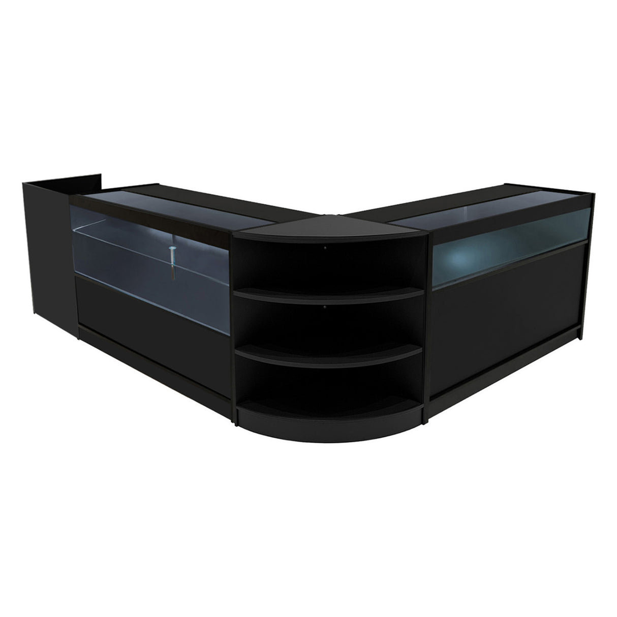 Set Banconi con Illuminazione LED Europa B1500, C1500, TB60 & LM60 - Nero
