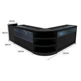 Set Banconi con Illuminazione LED Europa B1500, C1500, TB60 & LM60 - Nero