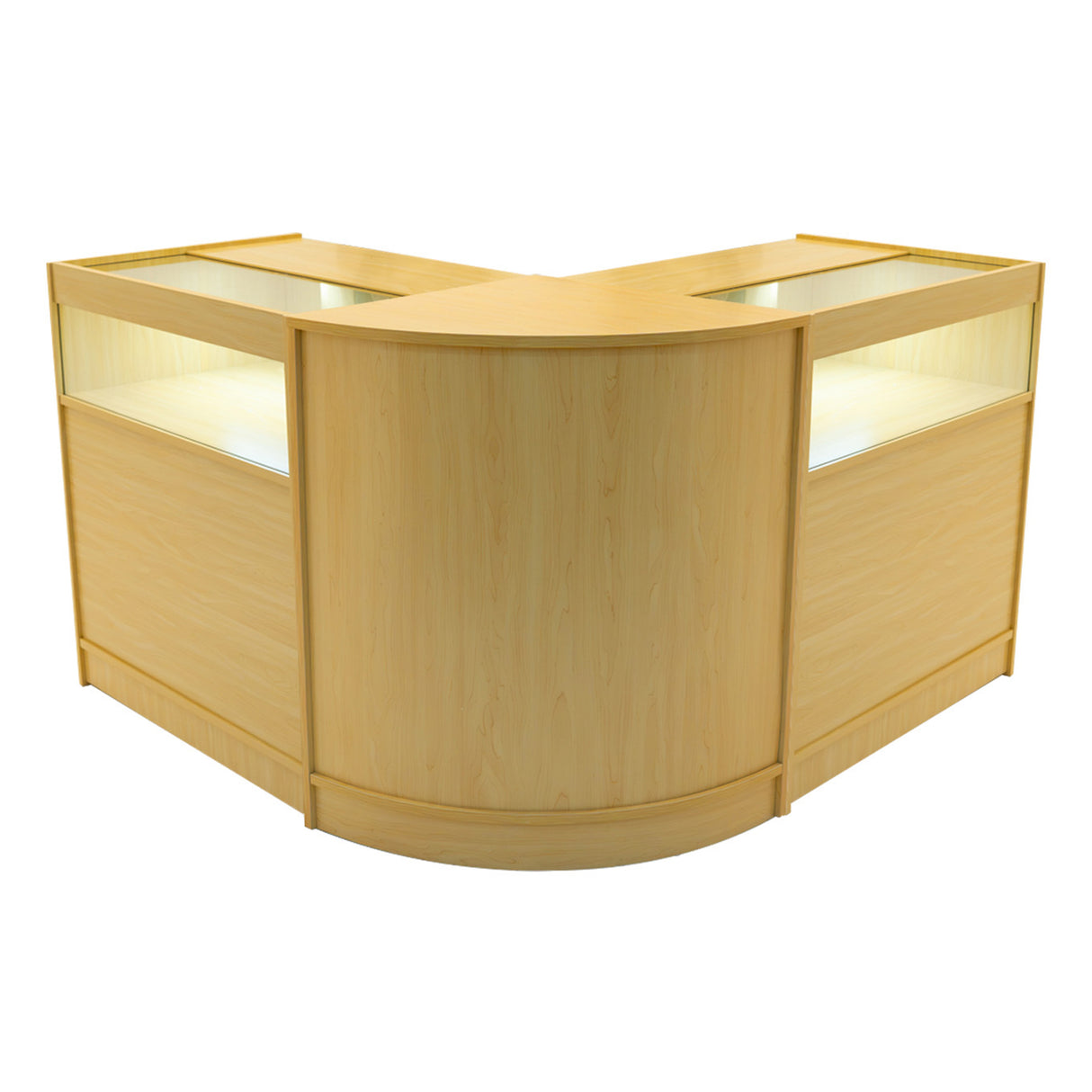 Set Banconi Iris con LED B900 (x2) & Angolo CM60 - Acero