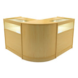 Set Banconi Iris con LED B900 (x2) & Angolo CM60 - Acero