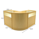 Set Banconi Iris con LED B900 (x2) & Angolo CM60 - Acero