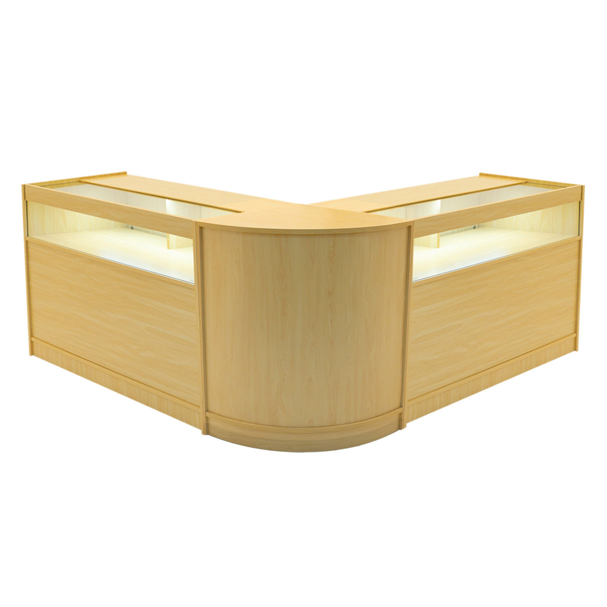 Set Banconi Iris con LED B1200 (x2) & Angolo CM60 – Acero