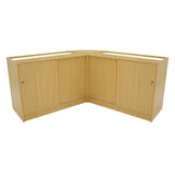Set Bancone Hera LED con K1200 + C1200 + CM60 - Acero