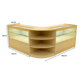 Set Banconi da Negozio Andromeda LED C1200 x2 e LM60 – Acero