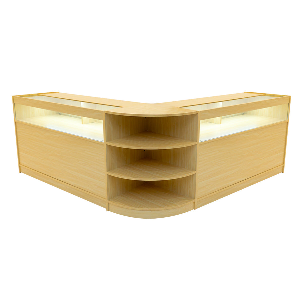 Set Bancone Theseus LED con LM60 + 2 x B1500 - Acero