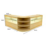 Set Banconi da Negozio Andromeda LED C1500 x2 e LM60 – Acero