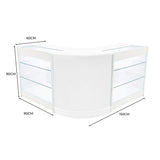Set Banconi Helios con Illuminazione LED – 2x K900 + CM60 Angolare - Bianco