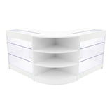 Set Bancone Negozio Apollo LED con 2x K900 + Angolare LM60 - Bianco